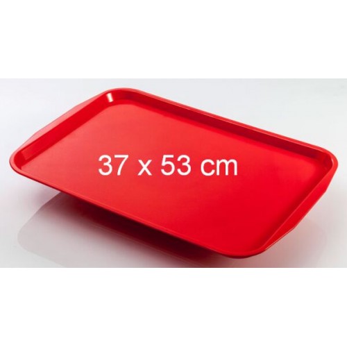 ABS önkiszolgáló tálca 37 x 53 cm * piros *

